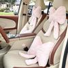 Elegant Car Pillows Plushes Bows Pillows Cushions Car Backrest Cushion for Neck Support in Bedroom Living Room Office