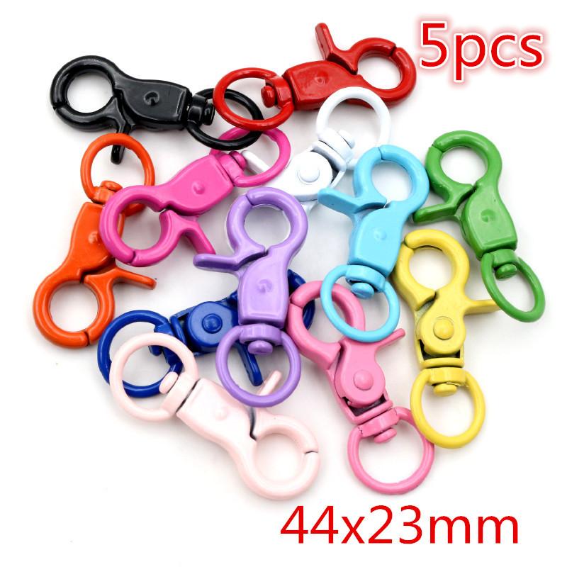 New Colors Mixed Alloy Open Rings Lobster Clasp Hooks DIY Keychain Jewelry Making Findings Supplies Accessories
