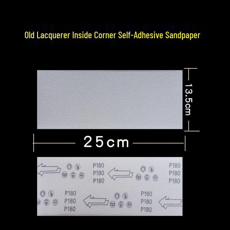 

Flat Self-Adhesive Sandpaper Holder with Widened Sponge for Handheld Wall Putty and Inside Corner Sanding