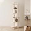 Modern Minimalist and Creative Vertical Bookshelf Floor Standing Shelf Iron Display Rack