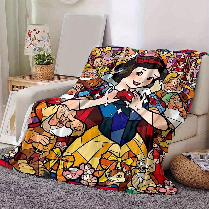 1pc, Enchanting Snow White Home Decor Blanket, Flannel Throw, Bedroom, Living Room, or Outdoor Adventures