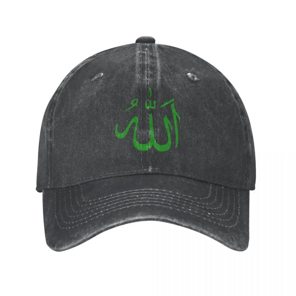 Islamic Calligraphys Baseball Cap Allahu Akbar Street Style Men Washed Trucker Hat High Quality Casual Tennis Baseball Caps Gift