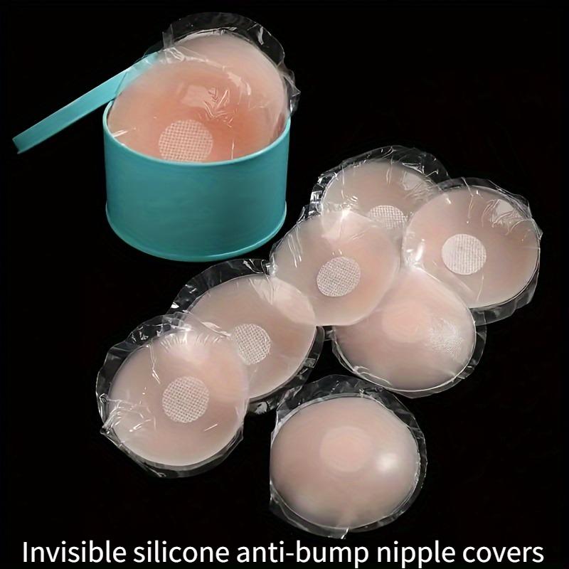 12PCS Reusable Silicone Ultra-thin and Seamless Anti-light Latex - Shoulder Strapless Invisible Sticky Pad, Suitable for Women's Underwear Accessories
