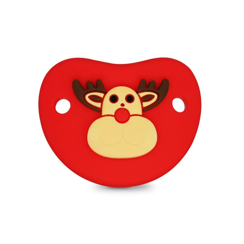 

Соска-пустышка для младенца из силикона, большие черные усы, инструмент для отлучения, реквизит для Хэллоуина Deer