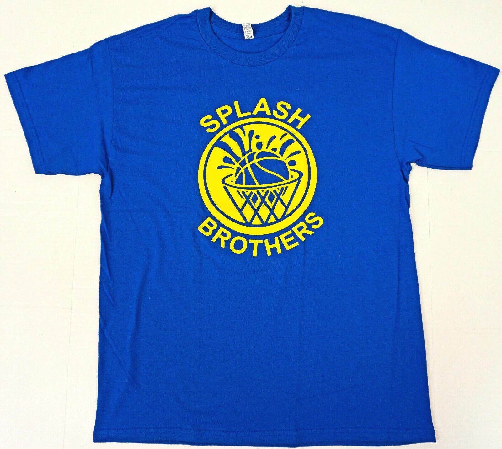 SPLASH BROTHERS T-shirt Bros Curry Thompson Tee Adult Mens Blue New XXXXL