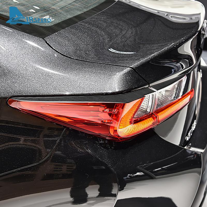 For Lexus RC300 RC350 RC200T 2024 Real Soft Carbon Fiber Car Rear Tail Light Sticker Trim Accessories