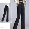 Fashionable Summer Loose Straight-Leg Split Pants for Women