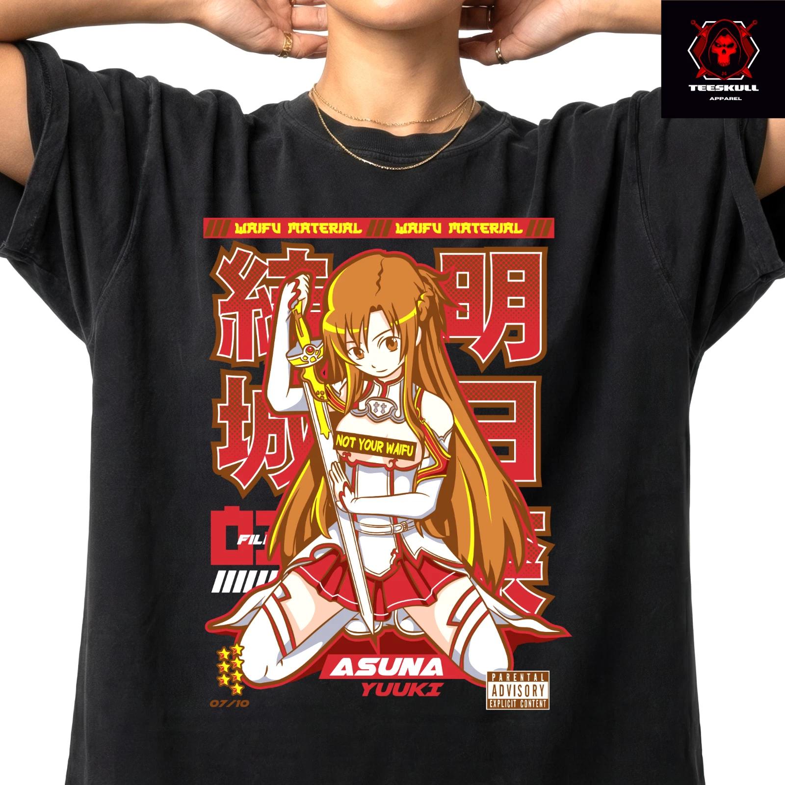 Asuna Yuuki Sword Art Waifu Anime Character Unisex Premium Cotton T-Shirt 4XL