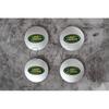 Set of 4 Silver & Green Land Rover Alloy Wheel Caps 63mm