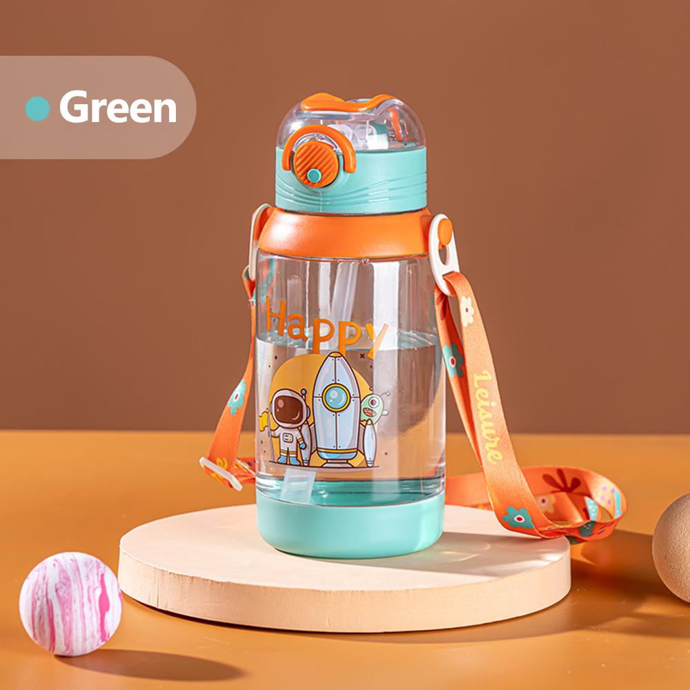 600ml Cute Water Bottle for Children Sippy Cup With Straw Leakproof Outdoor Portable Kids Water Bottles for School Drink Bottle