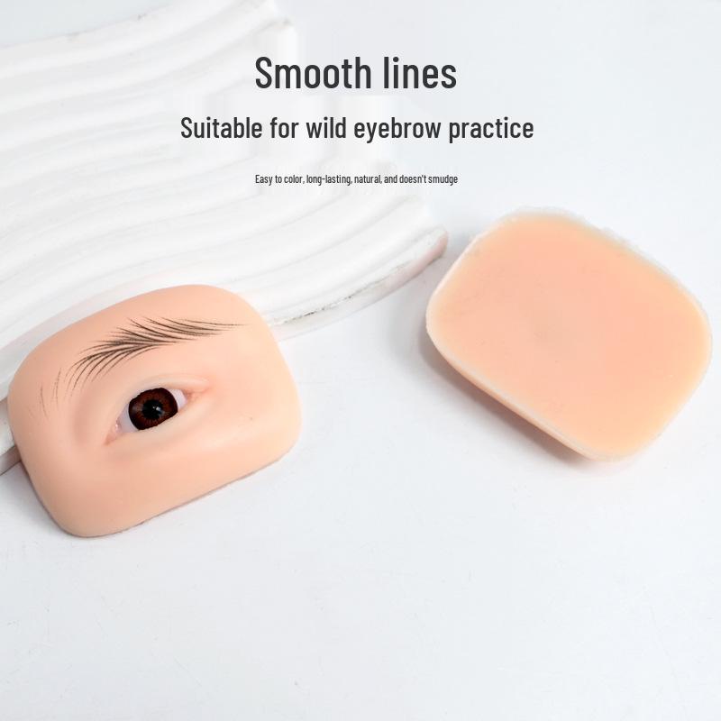 Beginner Microblading Practice Skin: Eyebrow & Eye Module Simulation