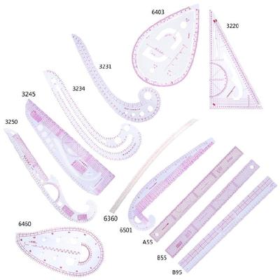 DIY Craft Sewing Tool for Beginner Dressmaking Drawing Template Tool French Curved Ruler Multifunction Patchwork Ruler