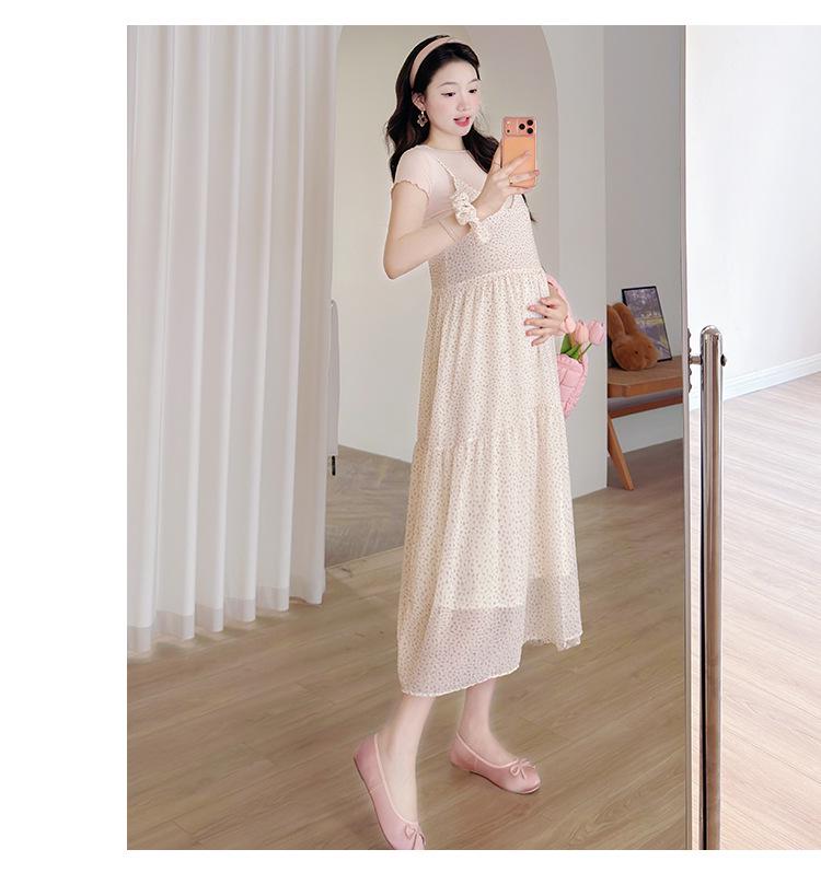 2026 Summer Korean Trendy T-shirt & Floral Slip Dress Set
