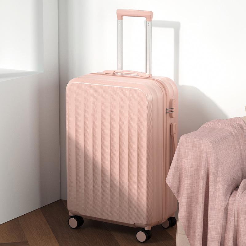 

Durable 20\ Women’s Leather Luggage with Universal Wheels - Large 24\ Capacity, Sturdy Travel Suitcase for Men & Students 20 inches