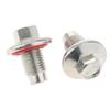 5PCS Stainless Steel Oil Plug Gasket Set Drain Plug Gasket for GMC/Honda/Ford Motorcycle
