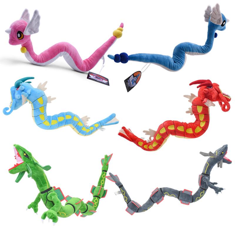 25 Styles Plush Toys Shiny Dragonair Rayquaza Gyarados Charizard Charmander Lycanroc Vulpix Lucario Stuffed Peluche Doll