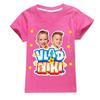 Children Cute Vlad Niki Clothes Kids Summer Fashion T-shirt Baby Boys Cartoon Tshirts Toddler Girls Short Sleeve Casual Tops