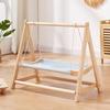Double-layer Pet Hammock Comfortably Cats Swing Indoor Delicate Rest Area Thickened Pet Cradle Solid Wood Hanging Cat Hammack