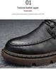 Men's 2023 Autumn Black Casual Retro Leather Shoes – Trendy Non-slip British Style