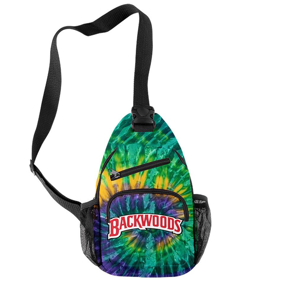 Backwoods 3D Printed Breathable Wear-Resistant Men'S Shoulder Bag Satchel Breast Bag