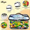 1PC Lego Storage Bucket For Organizing Parts, Small Particle Wooden Toy Storage Handbag