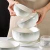 10-Piece Ceramic Bowl Set: Rice, Soup, and Dining - 2025 New Style, Internet Celebrity Ins Trend