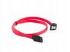 Kabel SATA Lanberg SATA-III DATA 0,5m Metalowe Zatrzaski Kątowy