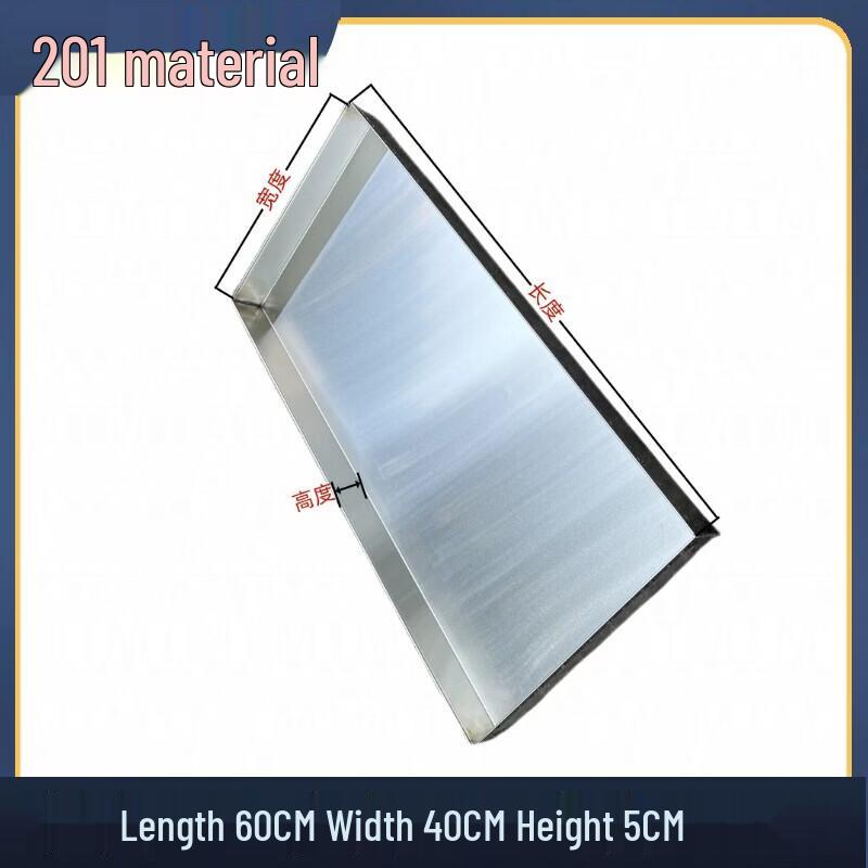 ZHEBU Commercial Stainless Steel Rectangular Tray