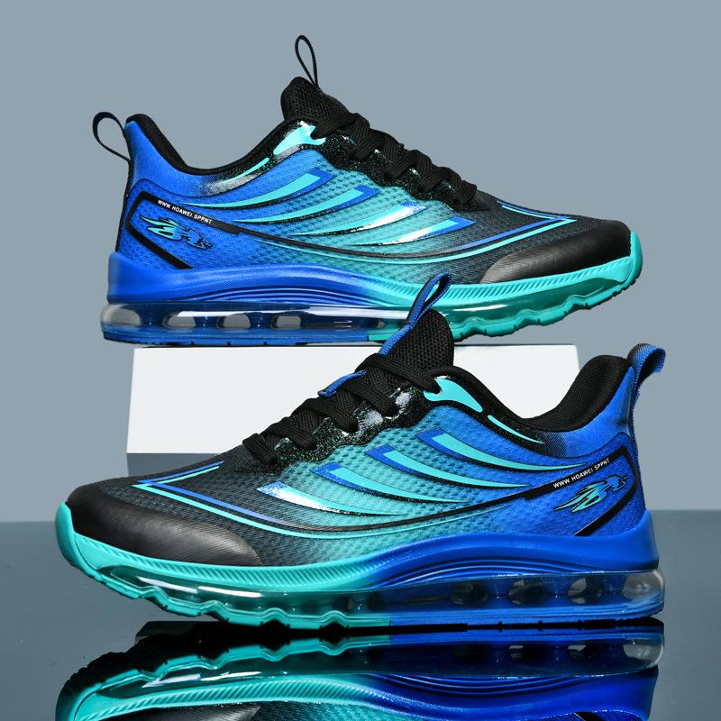 Summer Large Size 48 Foreign Trade Men's Full Palm Air Cushion Shock Absorption Running Shoes Breathable and Lightweight Men's Sports Shoes