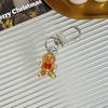 1/5/6Pcs Cute Transparent Christmas Tree Keychains Colorful Dotted Design For Bag Decor Holiday Gifts Daily Use