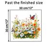 Painted Butterfly Flowers Small Grass Wall Sticker Toilet Bathroom Refrigerator Wall Sticker Living Room Bedroom Decoration Painting