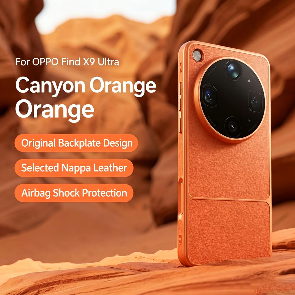 HANNUO Magnetic Protective Case For OPPO Find X9 Ultra Case Magnetic For Leather Electroplated Cover Shell Dustproof Phone case