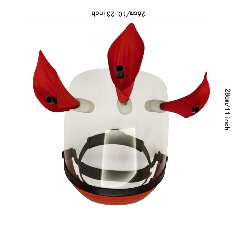 Wearable Hummingbird Feeder, Hummingbird Face Cover Feeder With 3 Feeding Ports, Window Bird Feeder