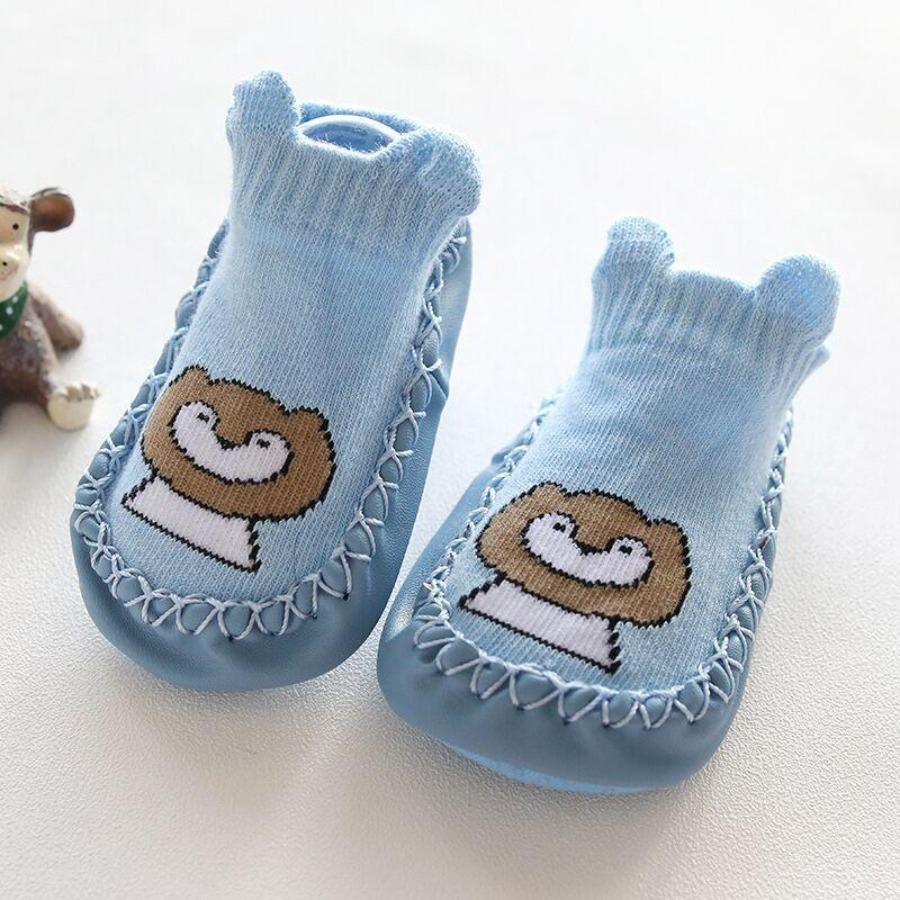 Baby Socks Slippers With Rubber Soles Girl Boy Infant Newborn Children Floor Socks Shoes Anti Slip Soft Sole Toddlers Indoor