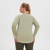 Women's Quick-Dry Long Sleeve Yoga & Running T-Shirt: Slimming, Breathable, Hip-Covering, New Style, Beautiful Back Design.