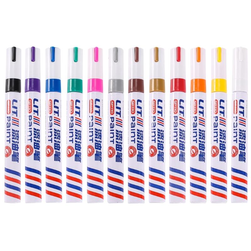 Multifunction Car Wheel Touch Up Paint Pen Long Lasting Waterproof Tire Repair Marker Automotive Touch Up Paint Pen