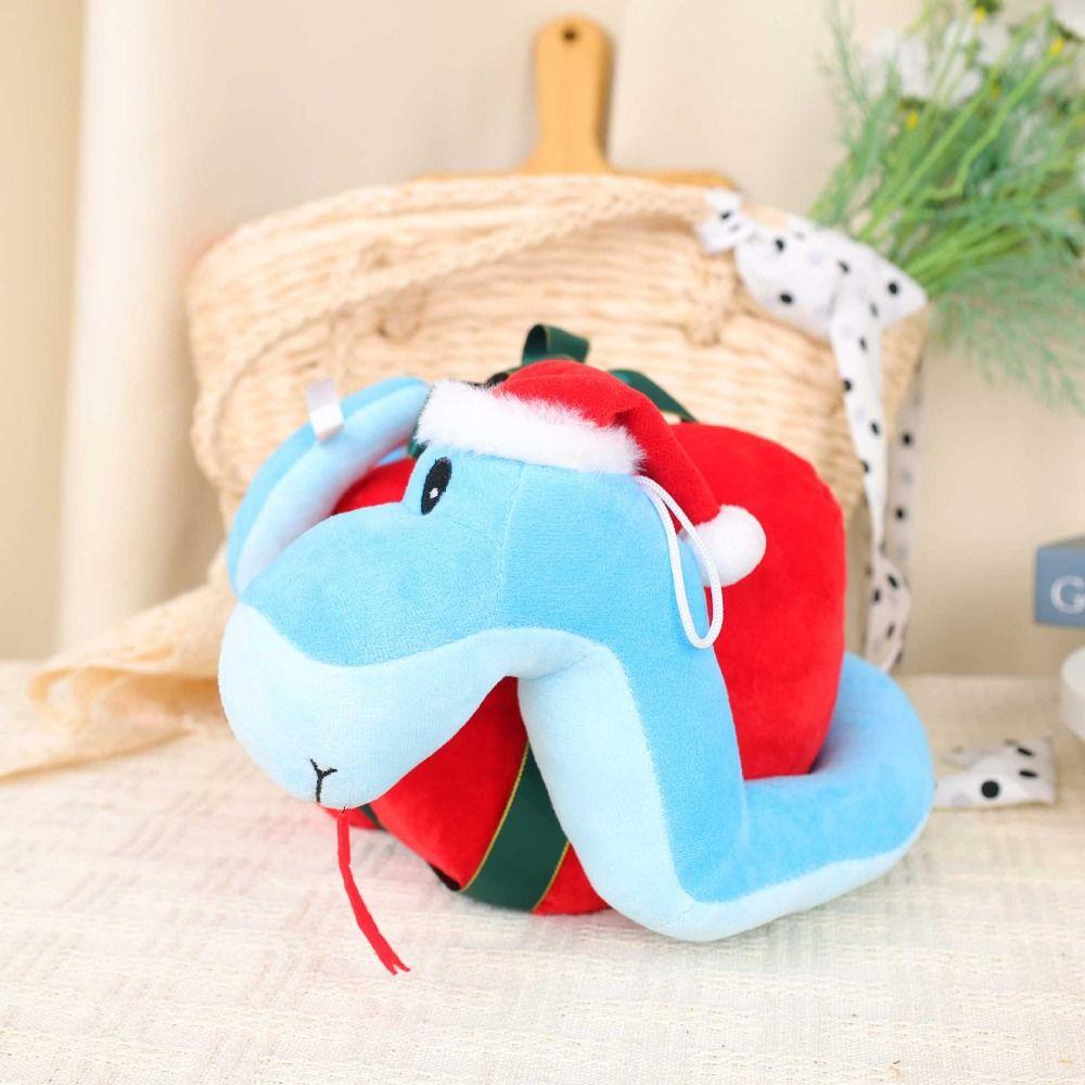 Simulation Christmas Snake Doll Fluffy Snake Plush Toy  Birthday Gift