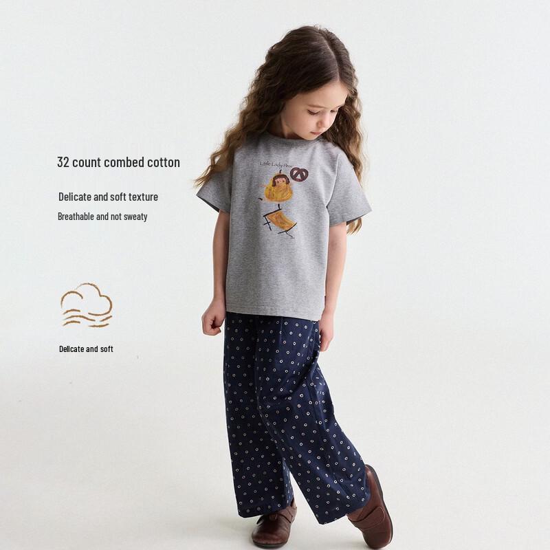 Yun'er Ma Girls' 2026 Illustrator Summer Tee