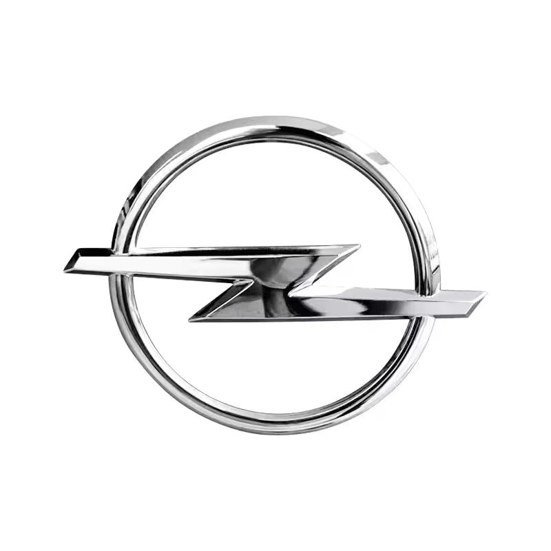 1 st 3D silver/svart för CORSA bil Bokstävemblem främre huv Bakre baklucka bagagelucka märke klistermärke Dekal styling Biltillbehör