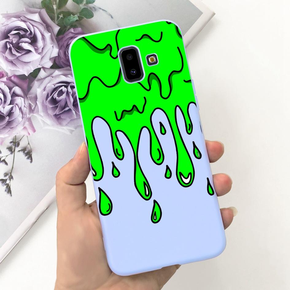 For Samsung Galaxy J4 J6 Plus 2018 Case Popular Flower Soft Silicone Phone Back Cover For Samsung J6Plus J4Plus J610F J415F Capa