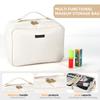 Factory Waterproof Large Capacity Multi-Functional PU Cosmetic Storage Bag Soft Handle Zipper Closure Toiletry Bag
