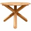 Outdoor Dining Set 5 pcs Natural Solid Acacia Wood