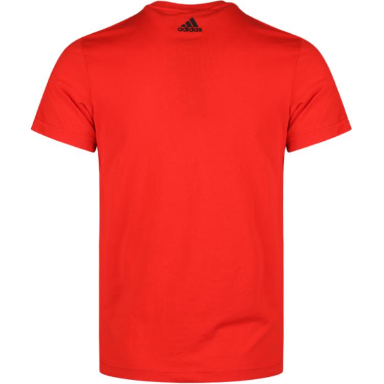 Adidas Gfx Bos Infill Round Neck Fashion Pullover Short Sleeve T-Shirt Men Tops Red EK4740