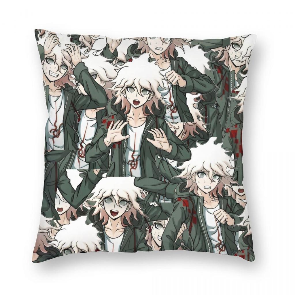 Nagito Komaeda Manga Collection Manga Collage Pillowcase Printed Polyester Cushion Cover Gift Danganronpa Pillow Case Cover Bed