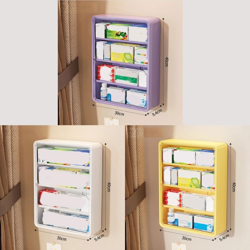 Space Saving Wall Mounted Storage Box Large Capacity Multi Tiers Organiser With Easy Installation For Small Spaces