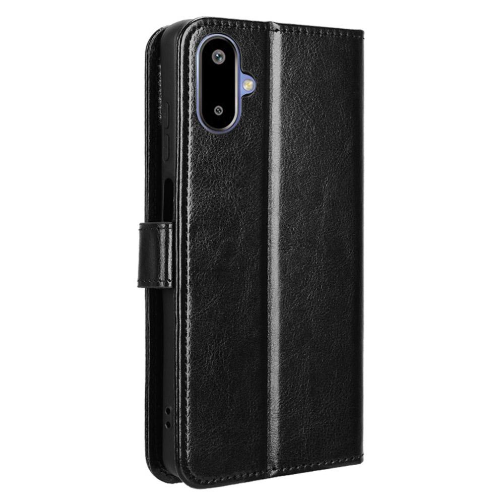 For Samsung Galaxy F06 5G/M06 5G Case Crazy Horse Texture PU Leather Phone Wallet Cover