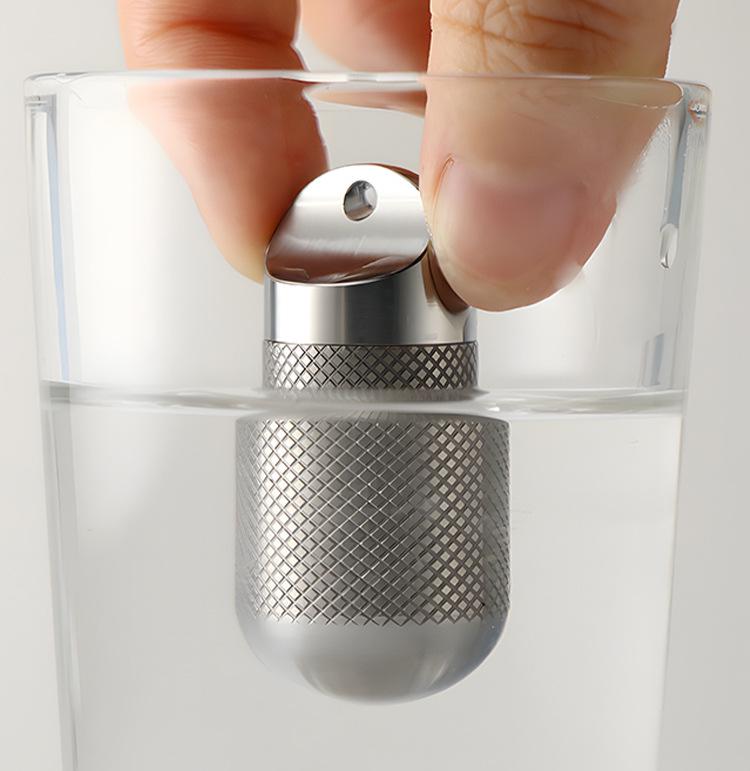 Compact Titanium Non-slip Pill Box - Multi-compartment, Waterproof, Moisture-proof, Perfect for On-the-go Storage