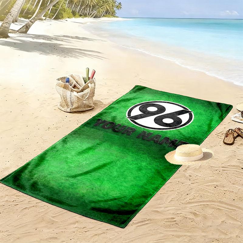 Hannover 96 Custom Name Print Beach Towel, Large Soft Quick Dry Towel for Beach Camping Swimming