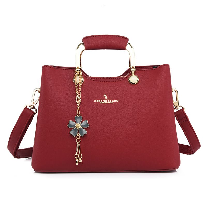 

Tyson Kangaroo Leather Women s Bag 2024 New Arrival Elegant Middle-Aged Mother Bag Women s Handbag Fashion Crossbody Bag Burgundy