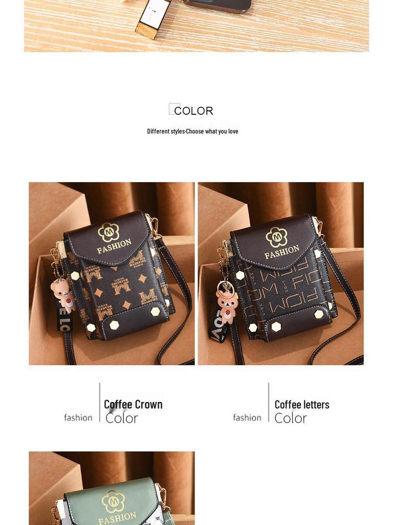 Women's 2024 Fashion Crossbody Phone Bag - Mini Vertical Design, Versatile & Stylish